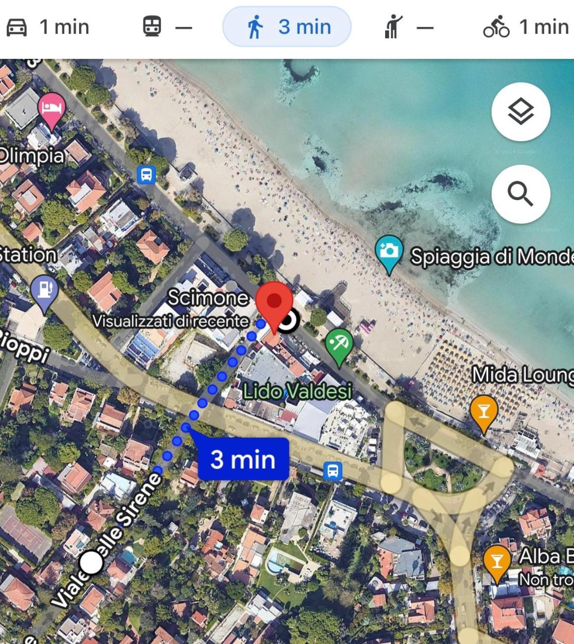 Villino Sirene Mondello Villa Палермо Екстериор снимка